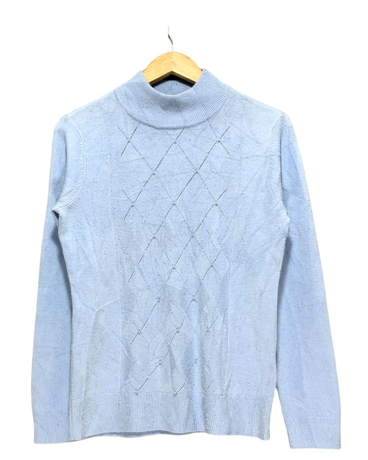 Basic Editions Blue Sweater For Women M