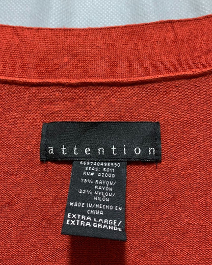 Attention Red Sweater For Women XL