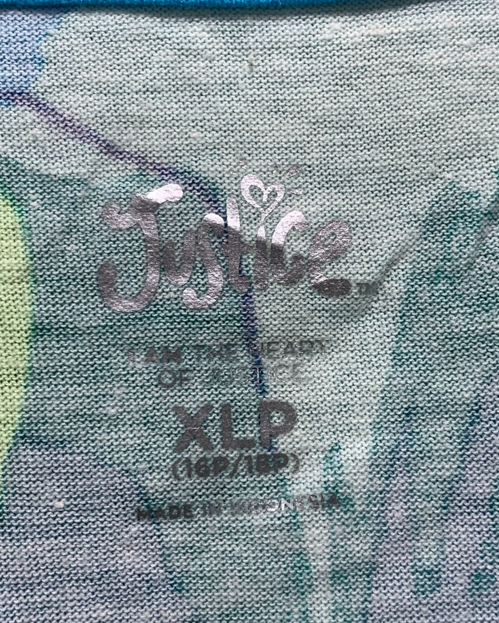 Justice Blue Cotton Vest T Shirt For Women XL