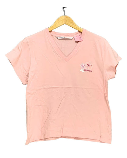 Tommy Hilfiger Pink Cotton T Shirt For Women XL