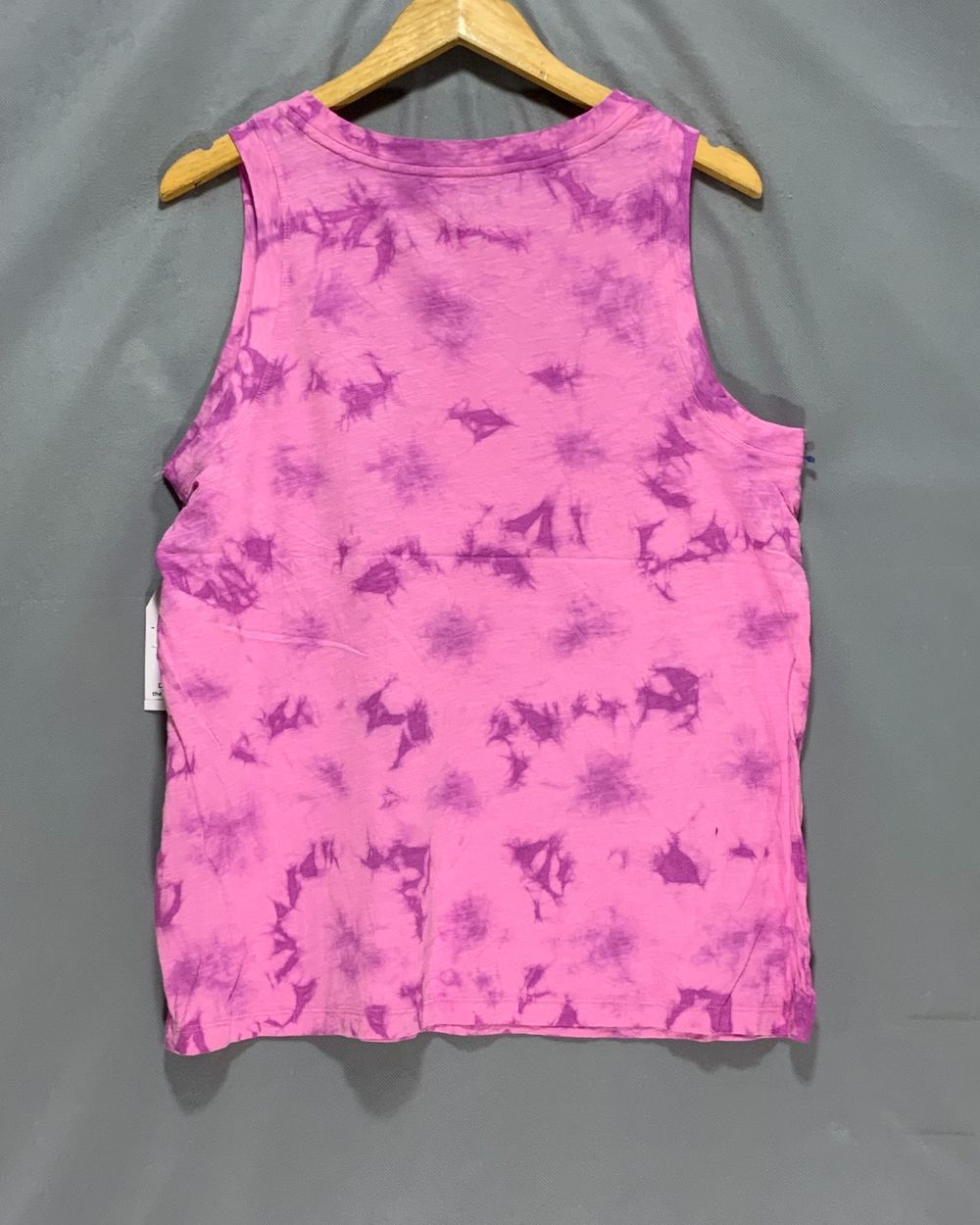 Time And Tru Pink Cotton Vest T Shirt For Women L