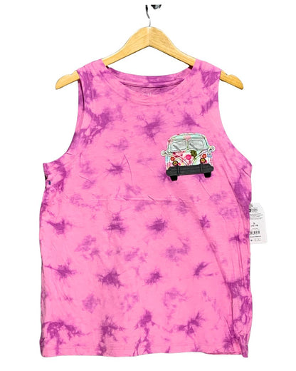 Time And Tru Pink Cotton Vest T Shirt For Women L