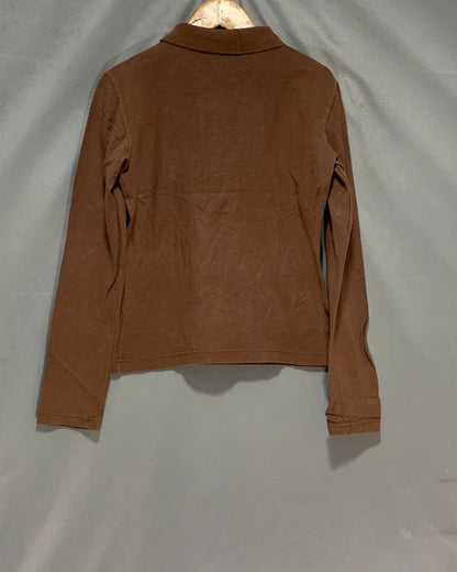 Lacoste Brown Cotton Polo T Shirt For Women S