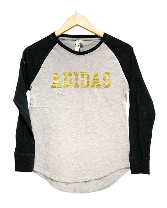Adidas Gray Cotton T Shirt For Women S