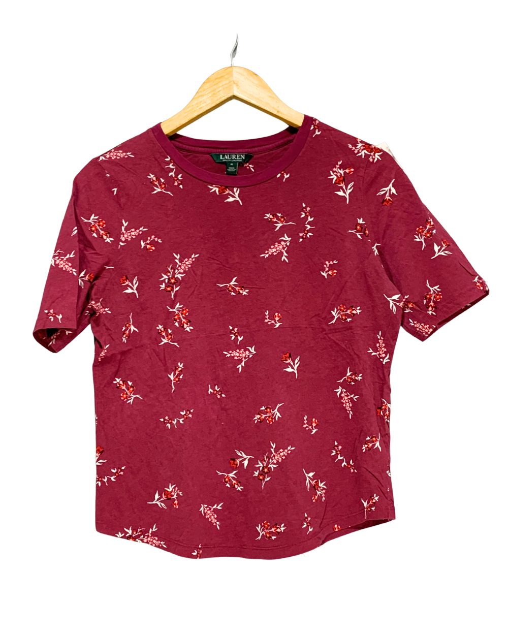 Ralph Lauren Purple Cotton T Shirt For Women M