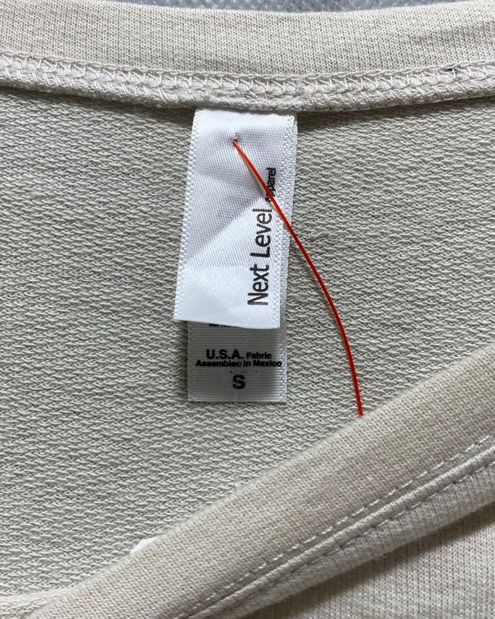 Next Level Cream Cotton T Shirt For Women S