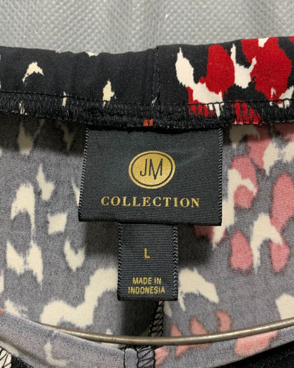 JM Collection Black Plazo For Women L