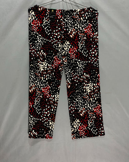 JM Collection Black Plazo For Women L