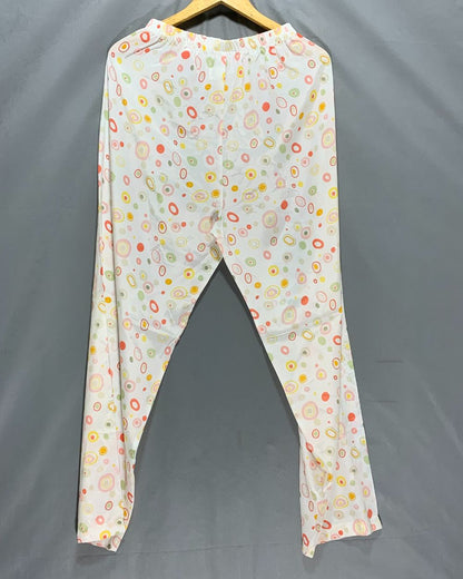 Thrift Queen White Plazo For Women M