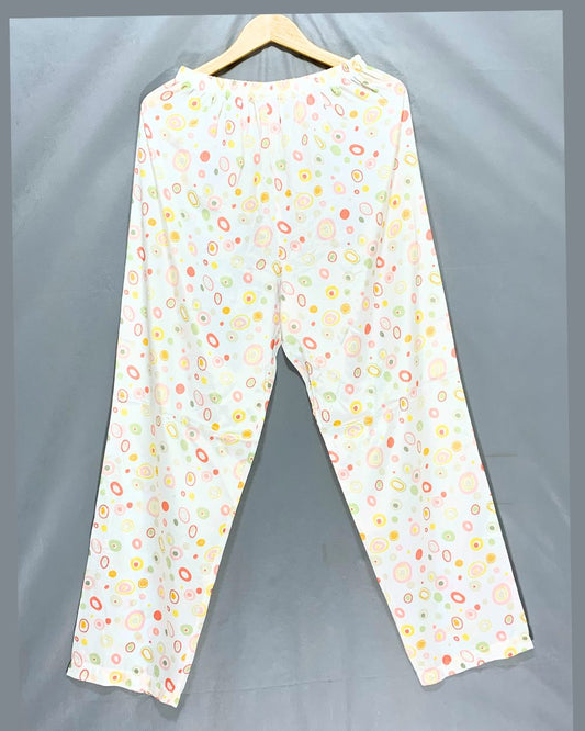 Thrift Queen White Plazo For Women M