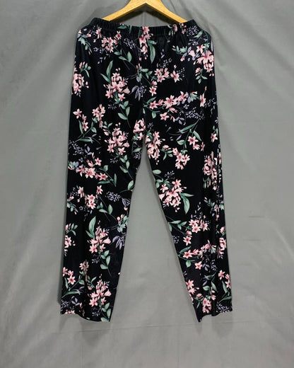 Ekouaer Black Plazo For Women M