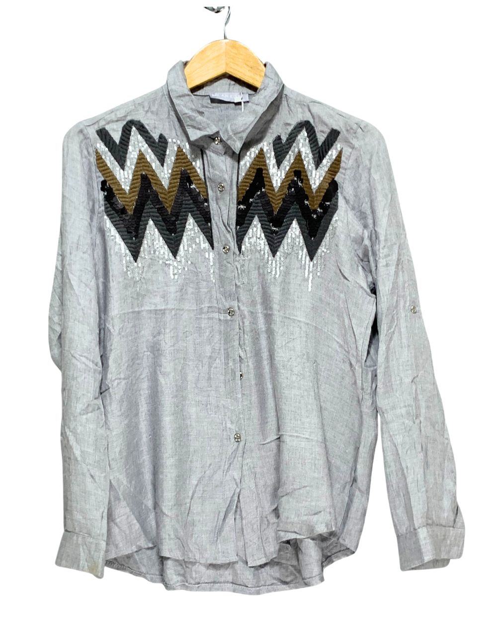 Milan Kiss Gray T Shirt For Women XL