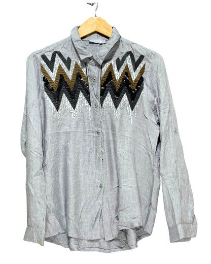 Milan Kiss Gray T Shirt For Women XL