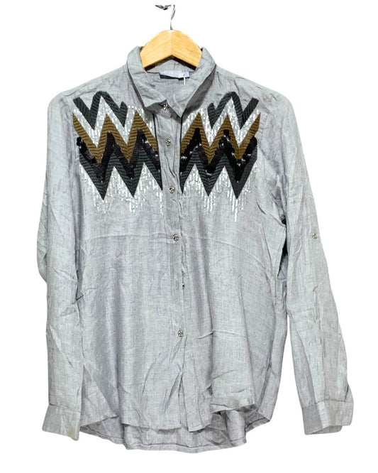 Milan Kiss Gray T Shirt For Women XL