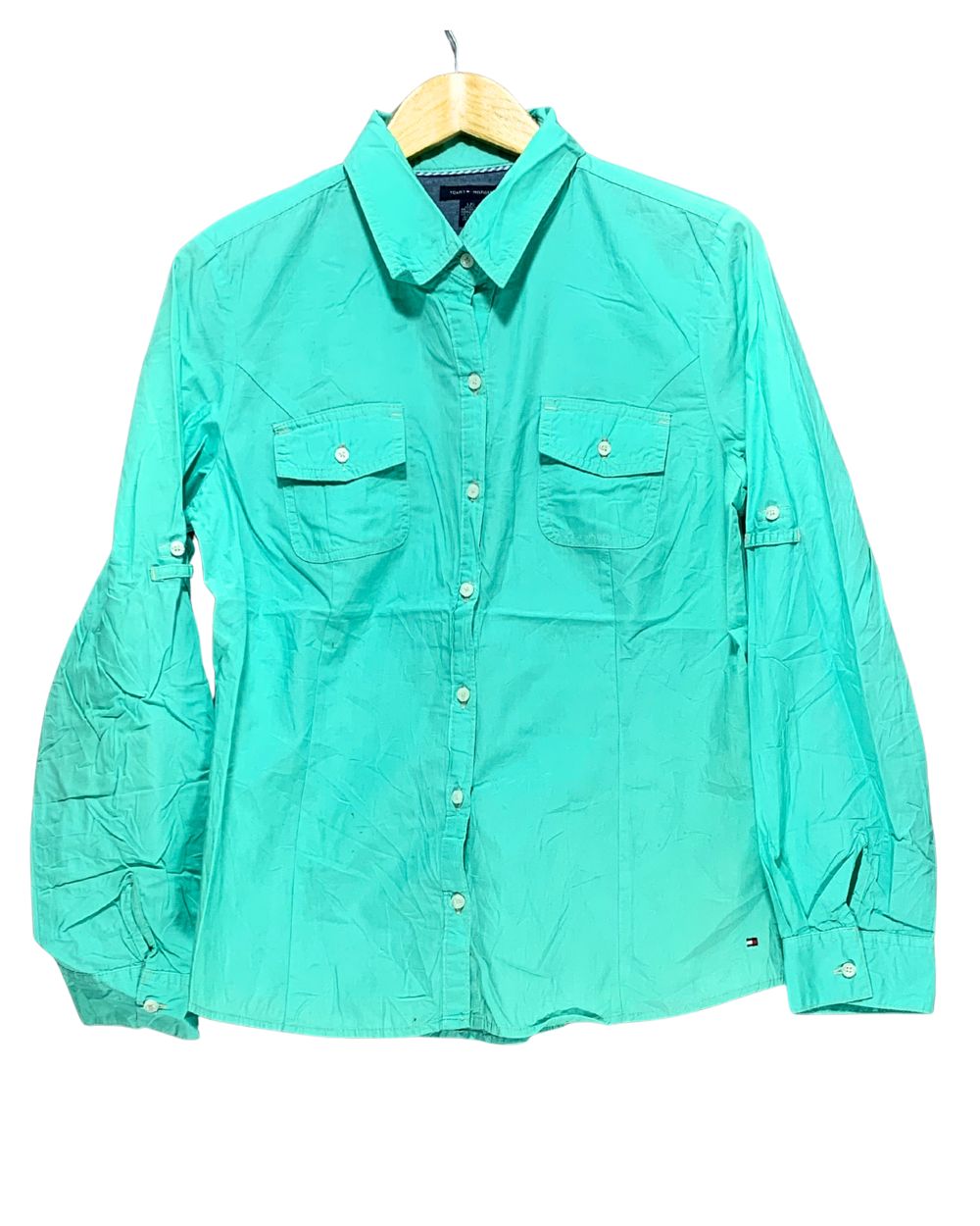 Tommy Hilfiger Green T Shirt For Women L