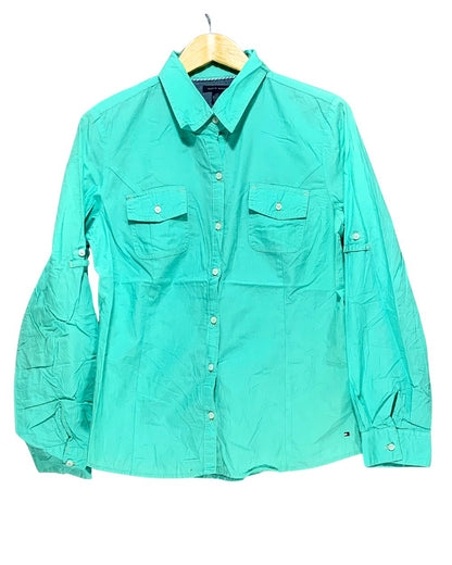 Tommy Hilfiger Green T Shirt For Women L