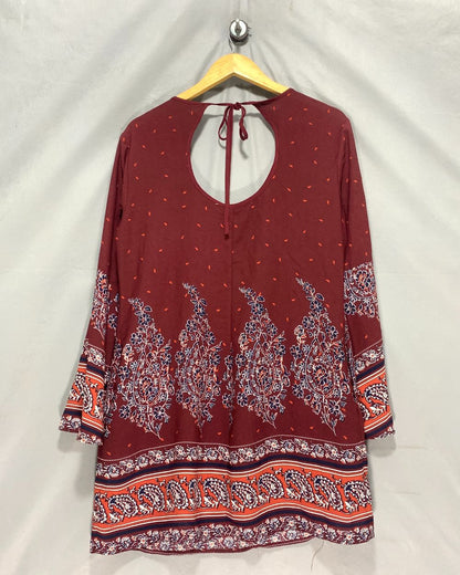 Xhilaration Maroon For Women Top M