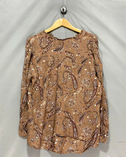 Weekender Brown For Women Top XL