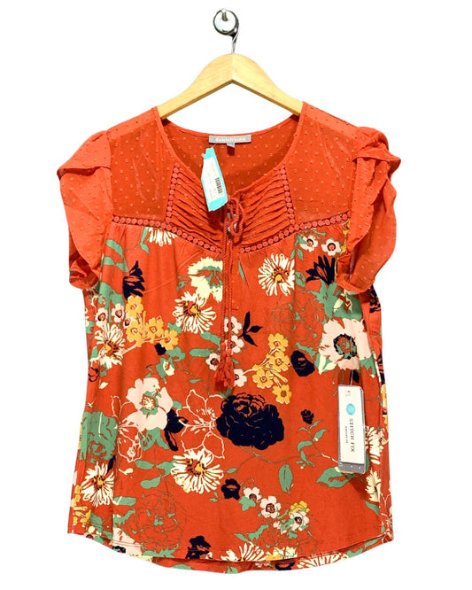 Daniel Rainn Orange For Women Crop Top M