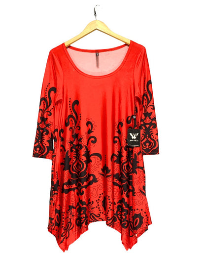 White Mark Red For Women Top L