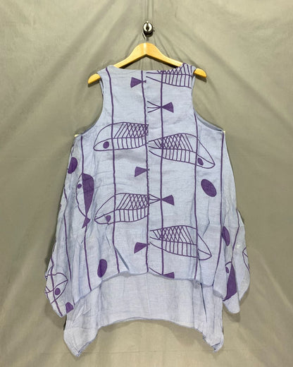 Thrift Queen Blue For Women Top S