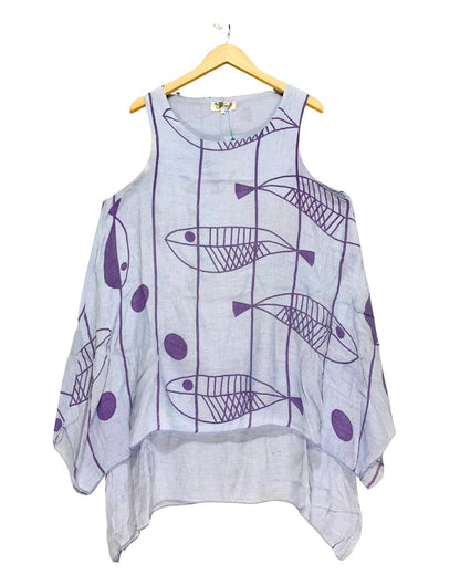 Thrift Queen Blue For Women Top S