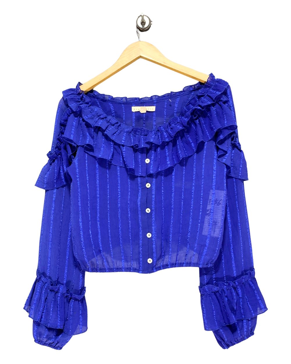 Blush Noir Blue For Women Crop Top S