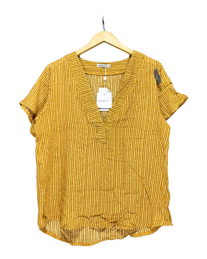 Koandaily Yellow For Women Crop Top M