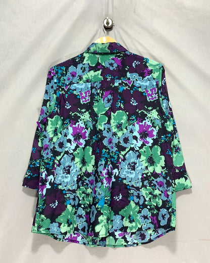 Croft & Barrow Blue For Women Top L