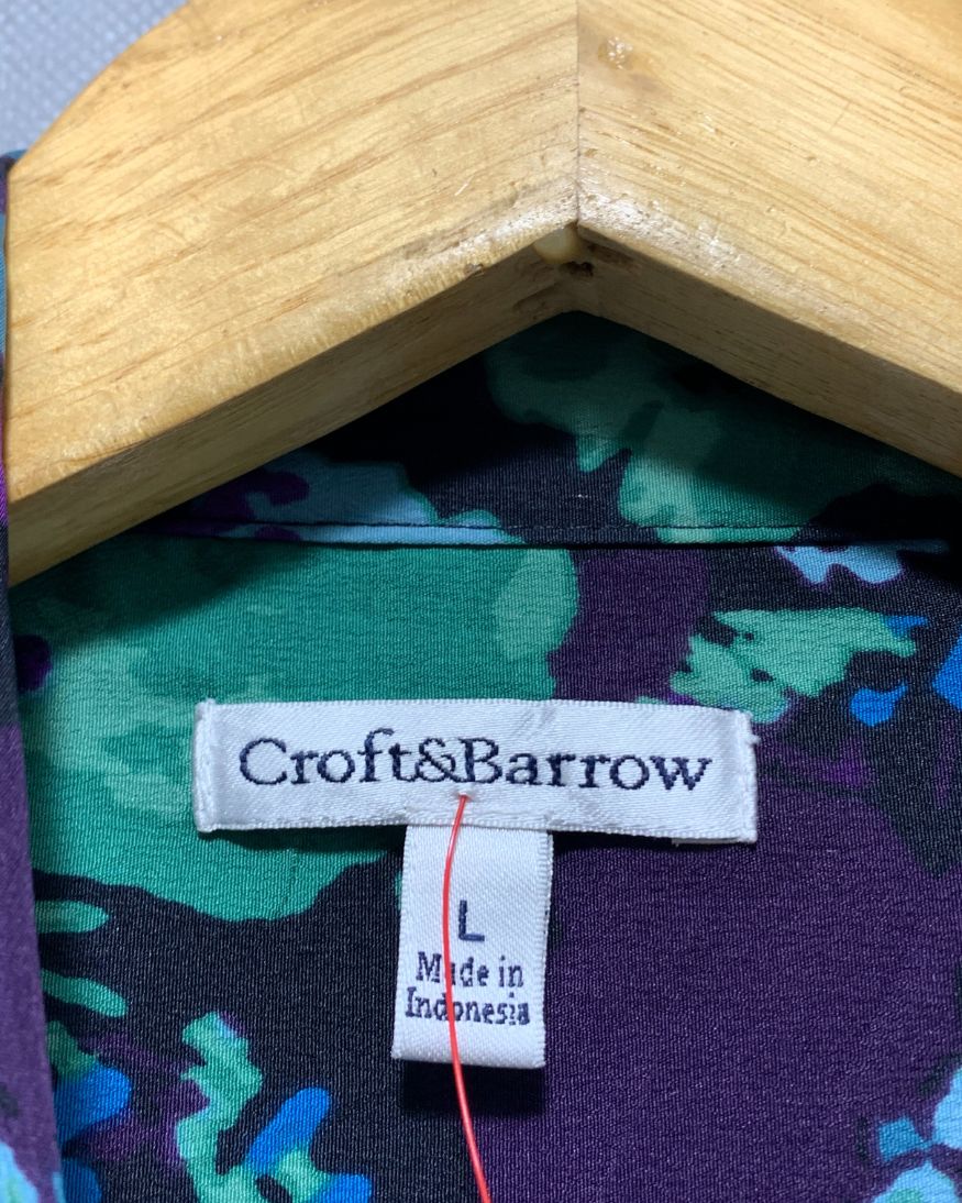 Croft & Barrow Blue For Women Top L
