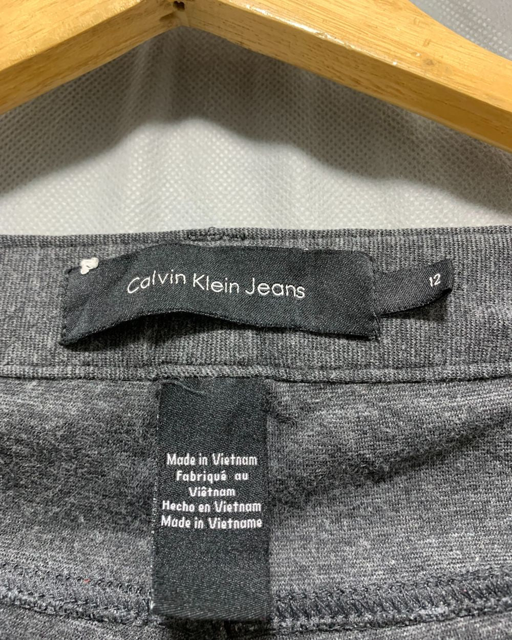 Calvin Klein Gray Jeans For Women L