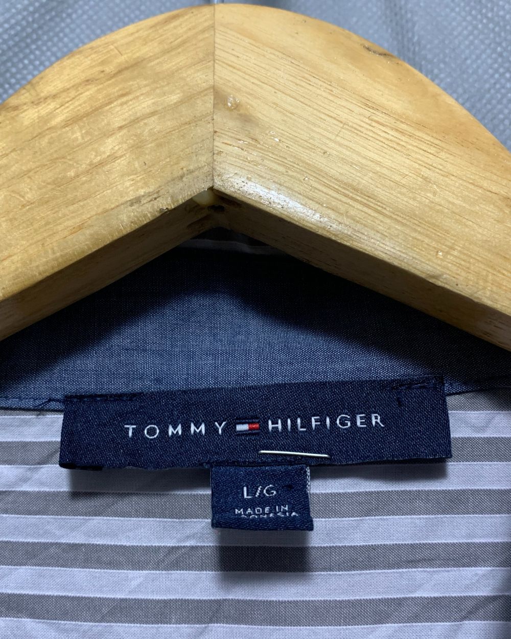 Tommy Hilfiger Gray For Women Top Shirt L