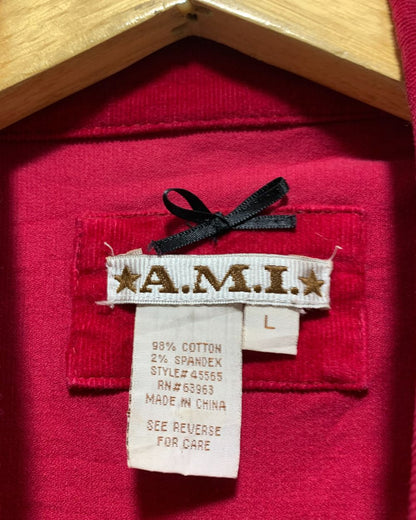 AMI Maroon Jacket For Women L