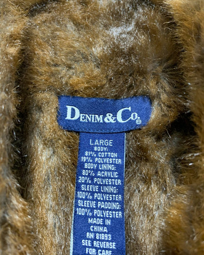 Denim & Co Brown Jacket For Women L