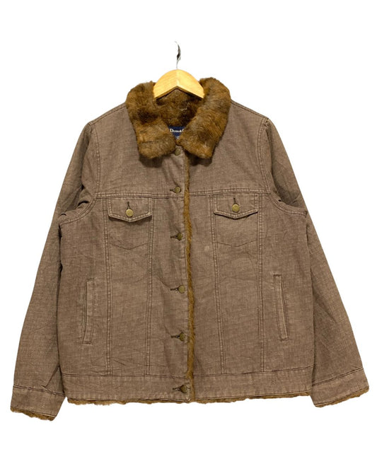 Denim & Co Brown Jacket For Women L