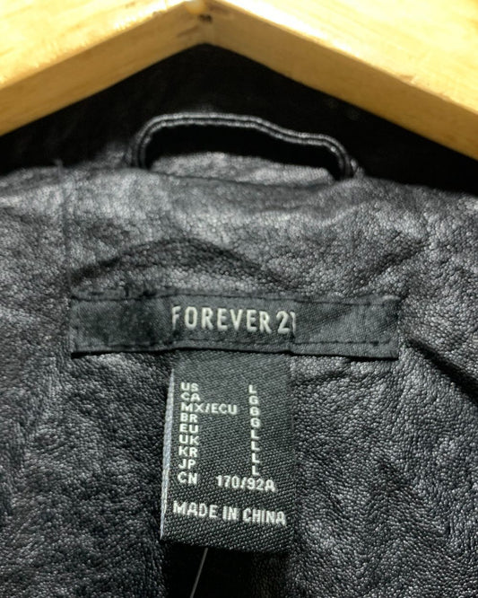 Forever 21 Black Vest Jacket For Women L