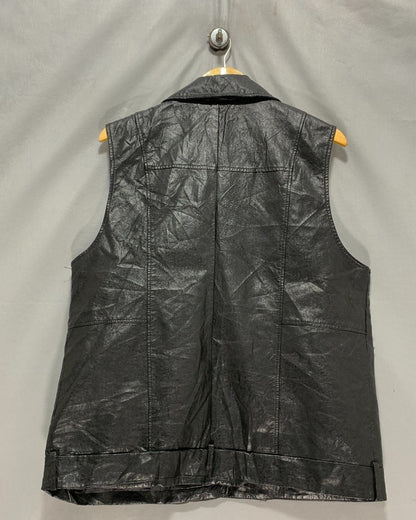 Forever 21 Black Vest Jacket For Women L