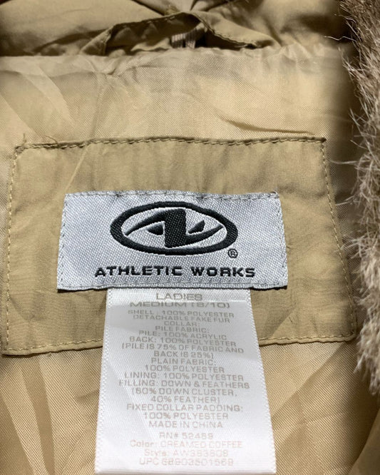 Athletic Works Cream Vest Jacket For Women M