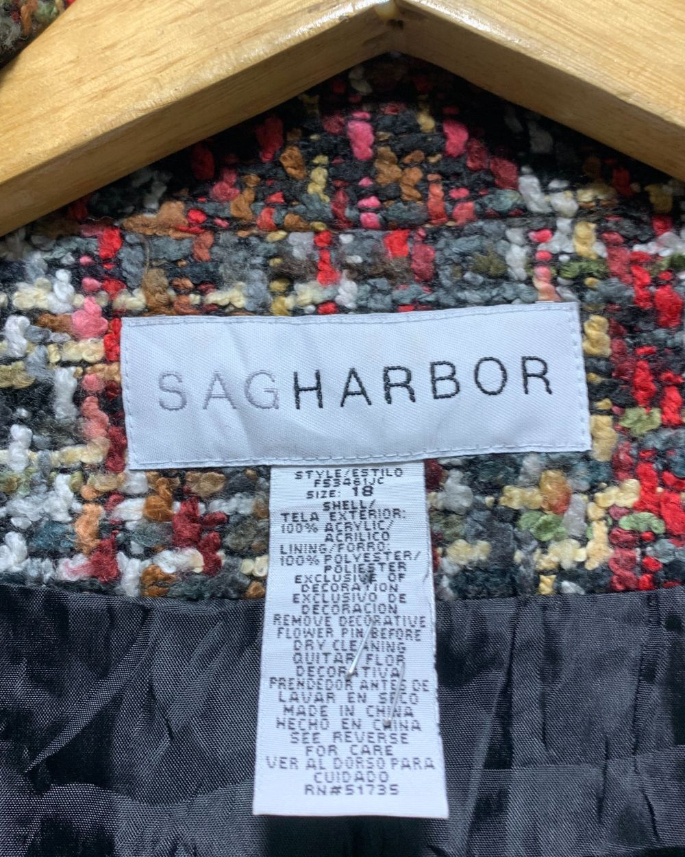 Sagharbor Multi Jacket For Women Large