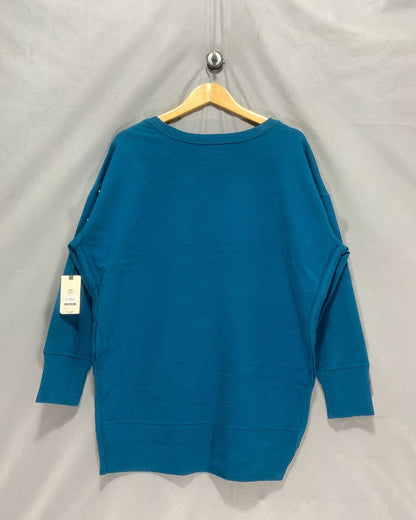 Terra & Sky Blue Sweatshirt For Women Large