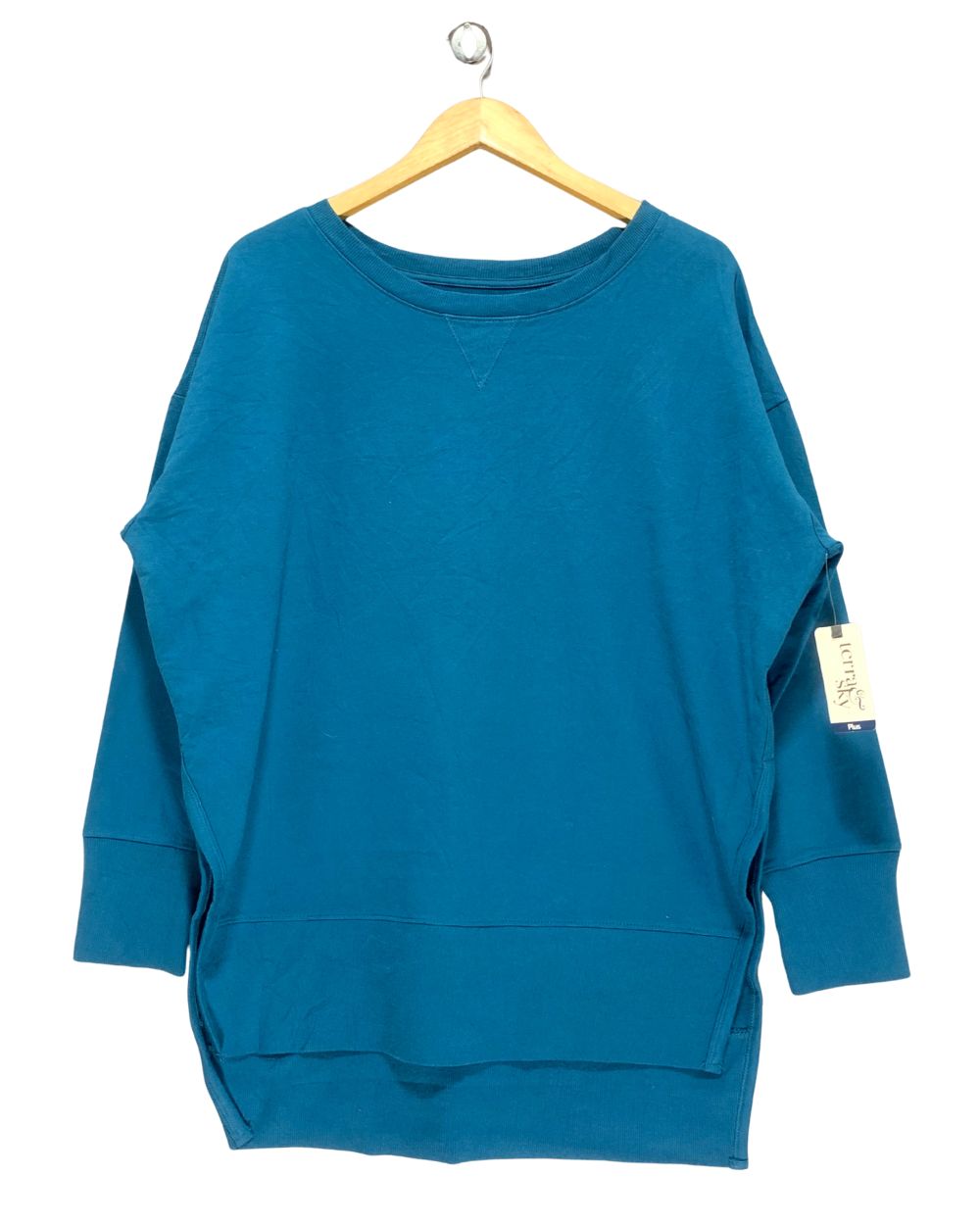 Terra & Sky Blue Sweatshirt For Women Large