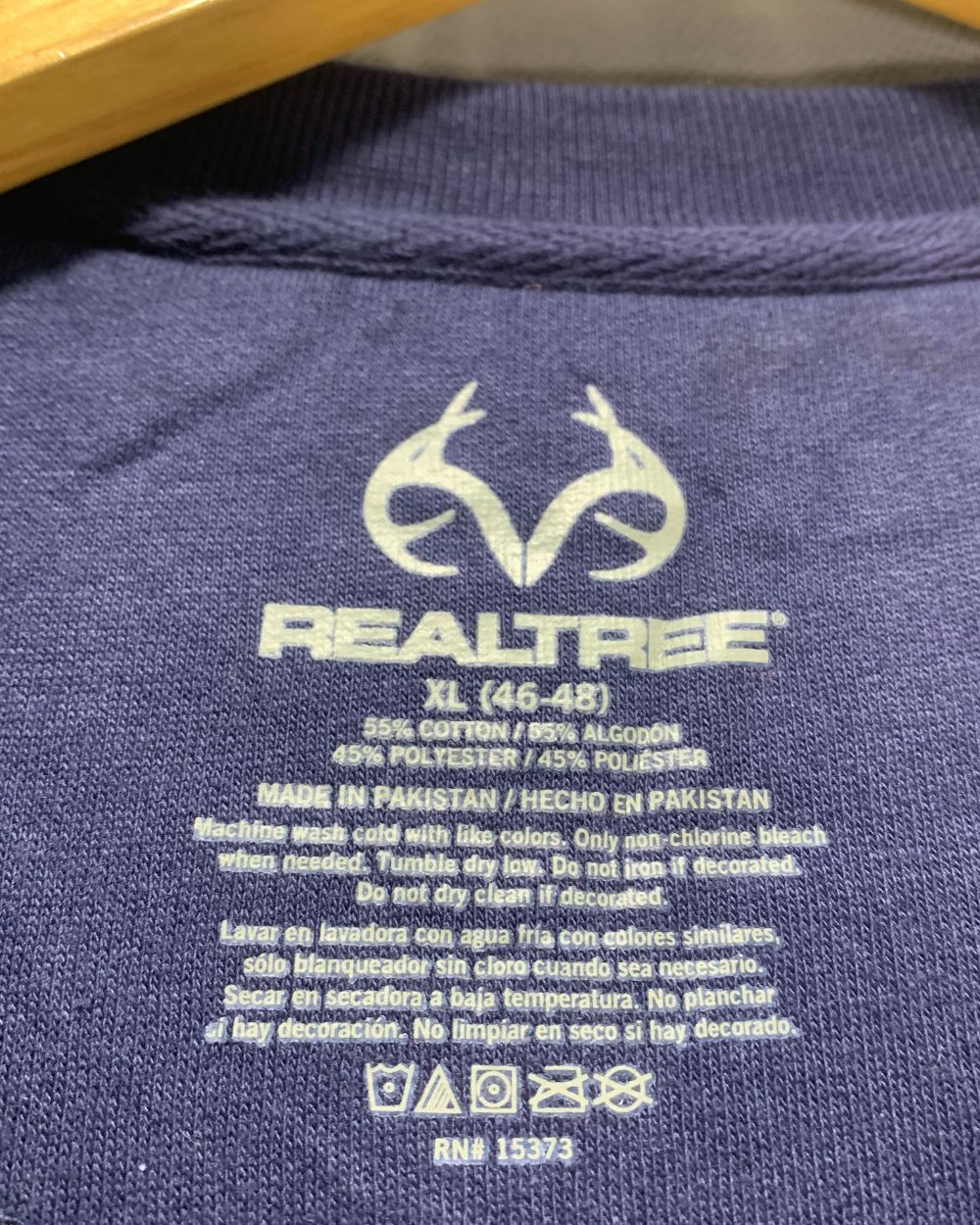 Realtree Blue Sweatshirt For Women XLarge