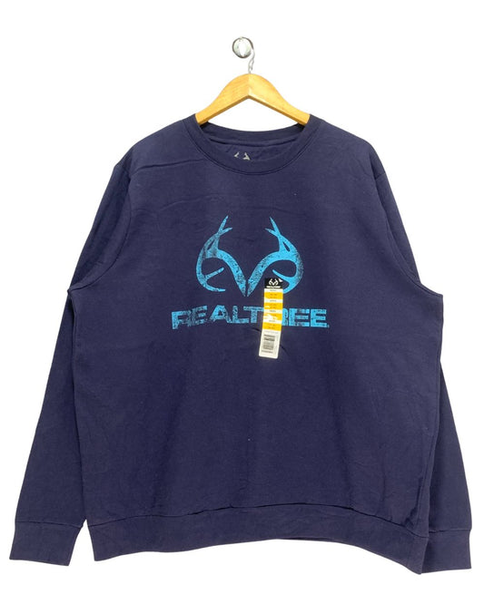 Realtree Blue Sweatshirt For Women XLarge