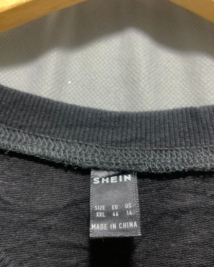 SHEIN Black Sweatshirt For Women XXL