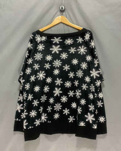 Followme Black Sweatshirt For Women 3X Large