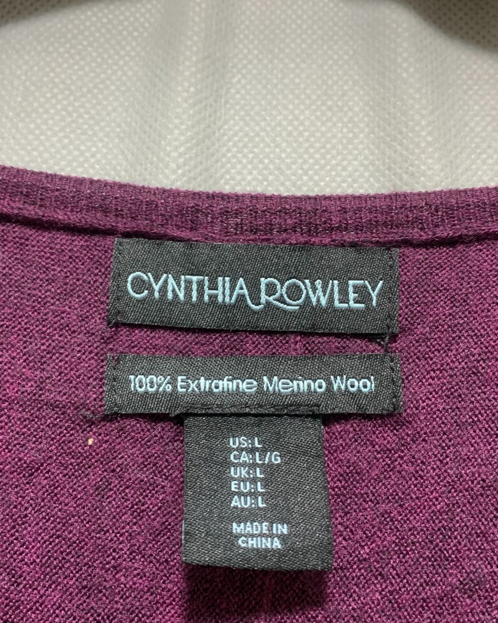 Cynthia Rowley Purple Sweater For Women Large