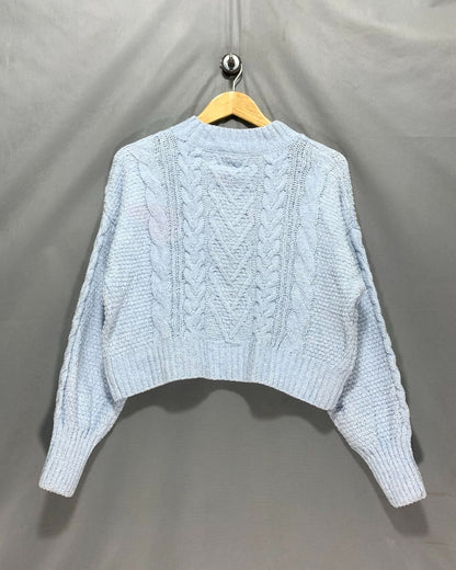 Hippie Rose Blue Sweater For Women M