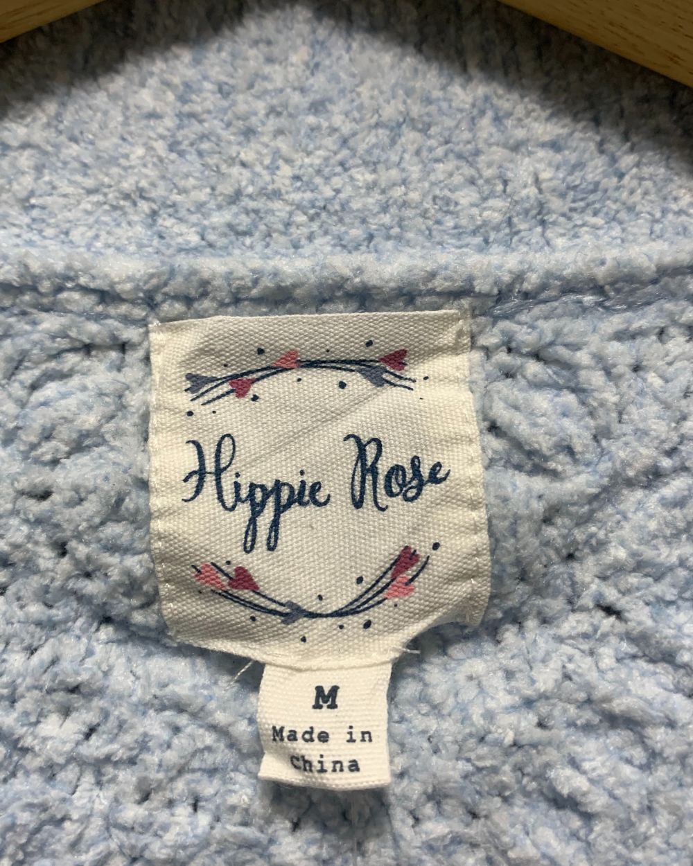 Hippie Rose Blue Sweater For Women M
