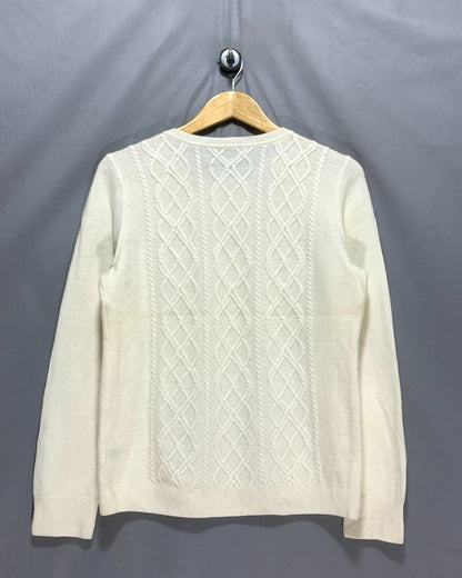 Talbots Cream Sweater For Women Large