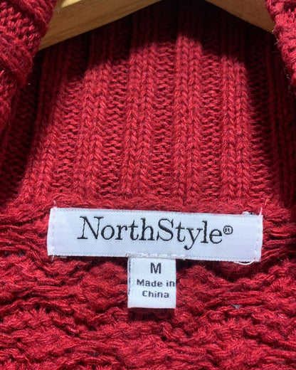 North Style Red Sweater For Women M
